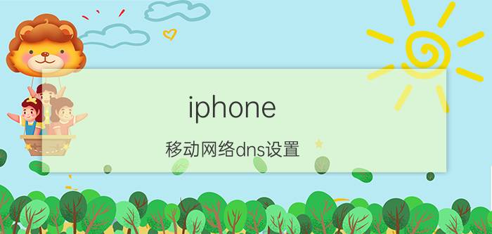 iphone 移动网络dns设置 苹果dns是什么？